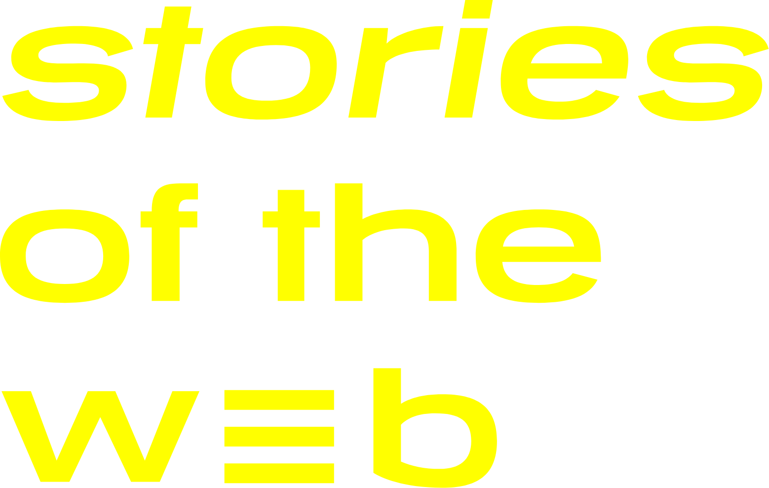 Stories of the web